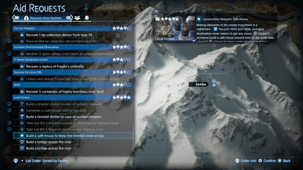 Death Stranding 2: All Aid Requests List and Guide Structure Map